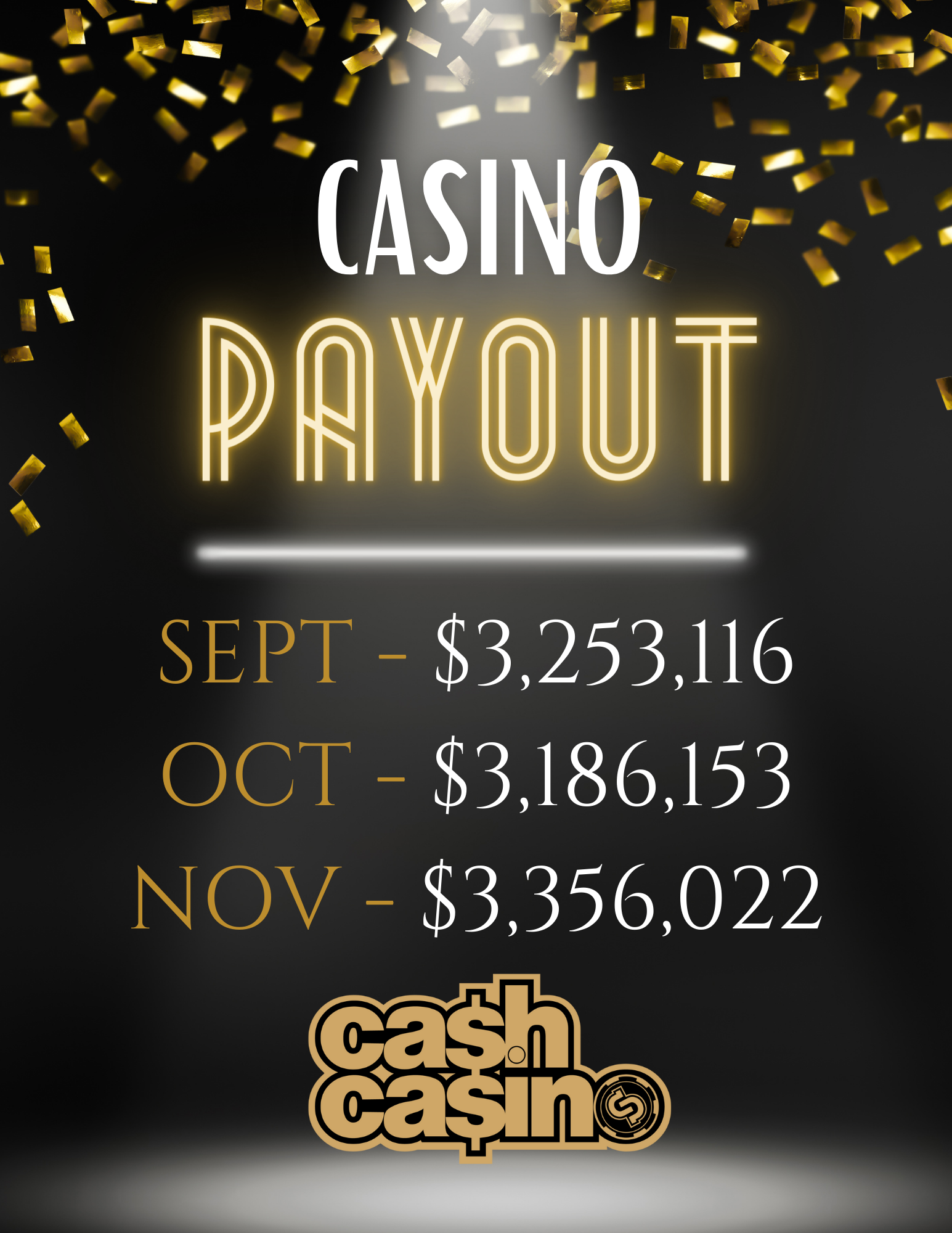 Keep Up To Date With Our Events - Cash Casino Red Deer