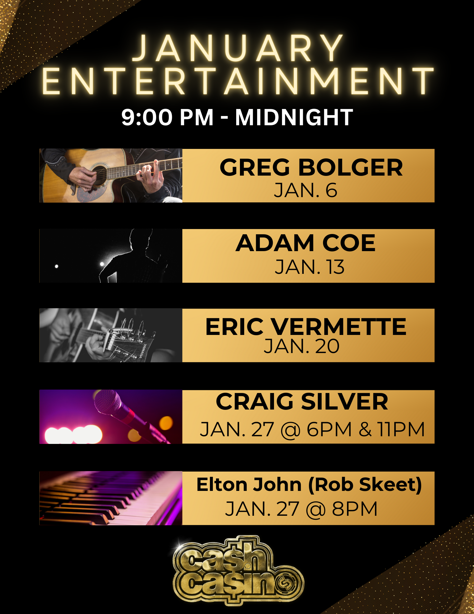 Keep Up To Date With Our Events Cash Casino Red Deer